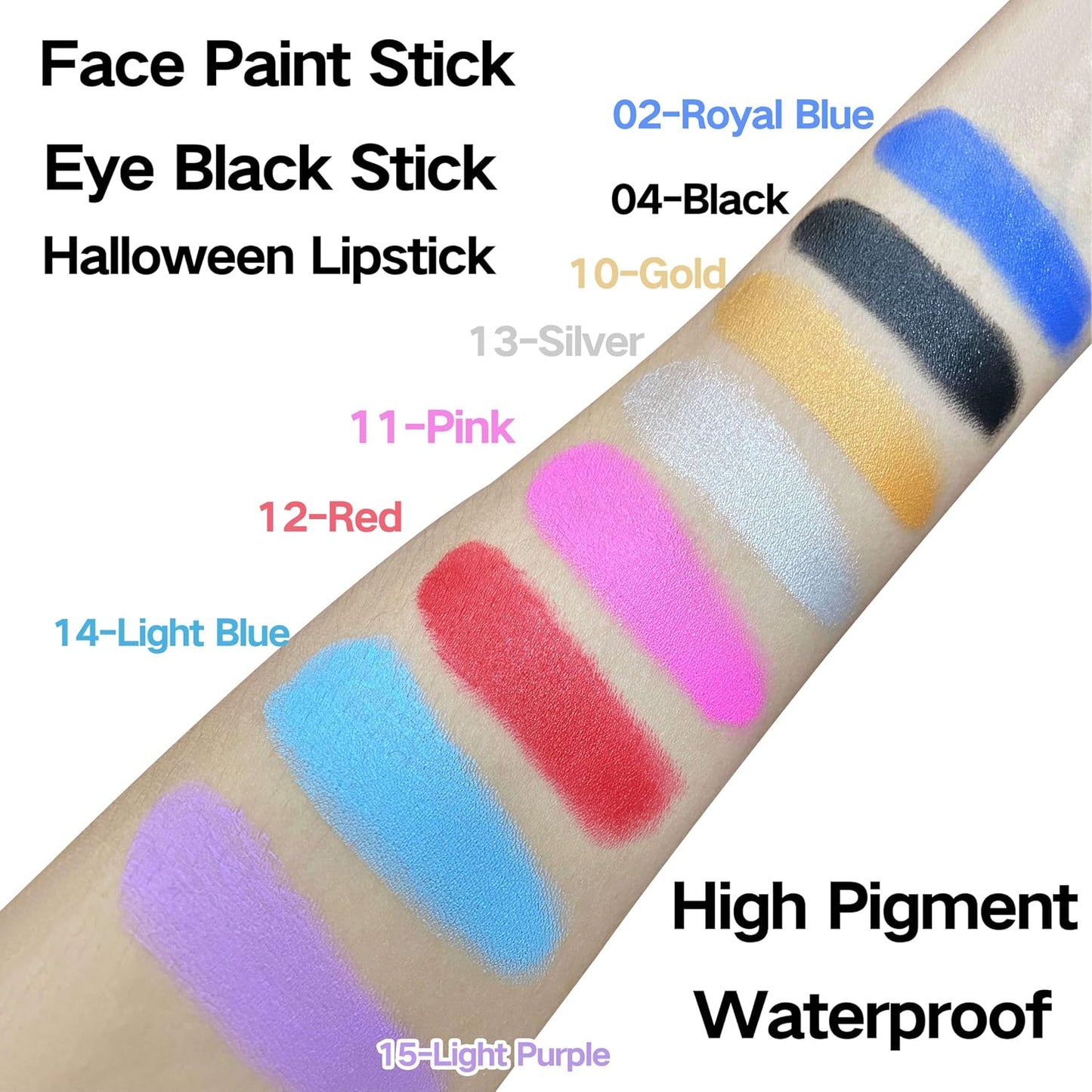 Royal Blue Eye Black Stick - Waterproof Face Paint for Sports & Halloween | Body Paint for Avatar & Alien Makeup