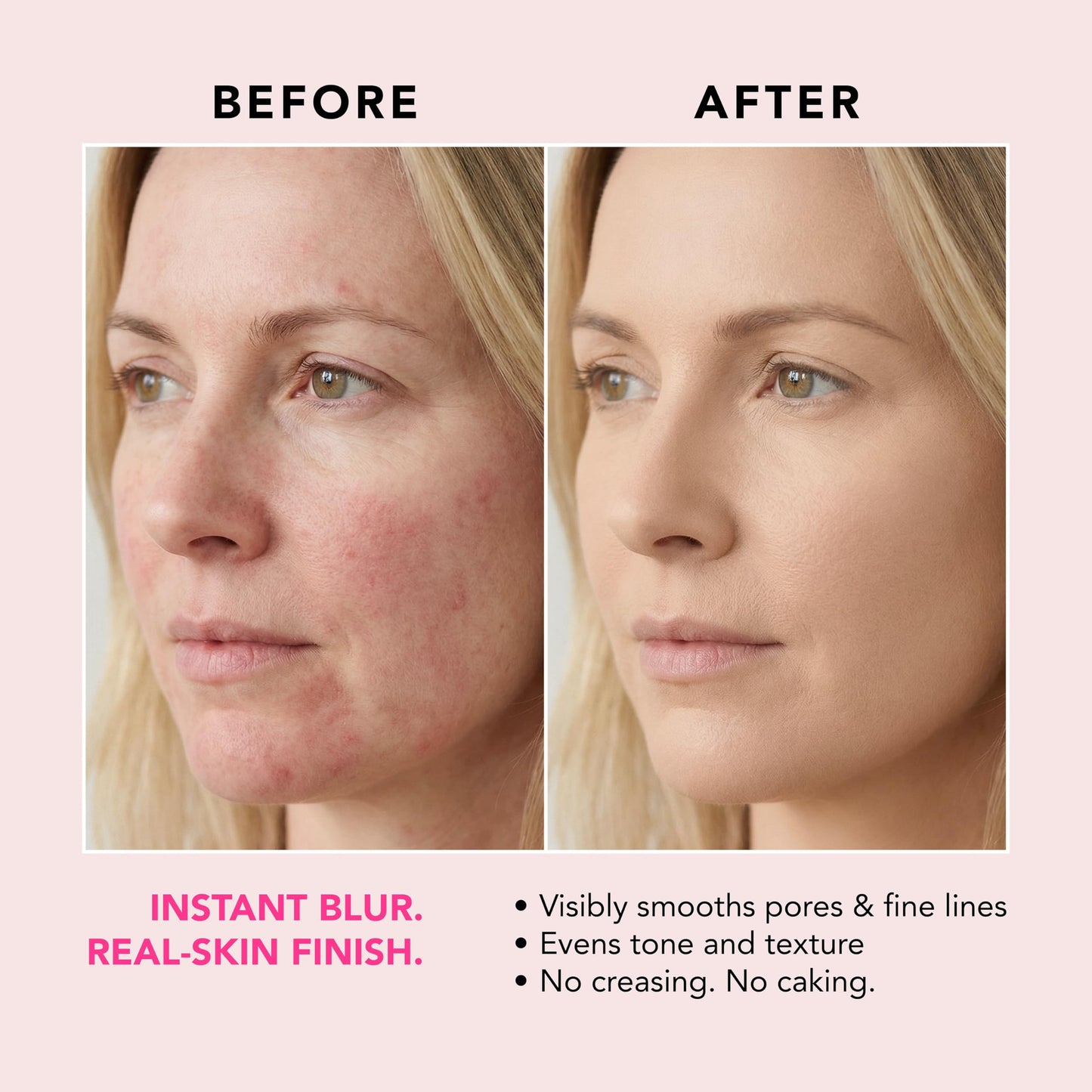 Peptide Blur Stick Foundation, Medium Buildable Coverage, Soft-Focus Pore Blurring, Hydrating Foundation for Mature & Textured Skin, Clean Beauty Makeup 0.29 oz – (Light/Medium)