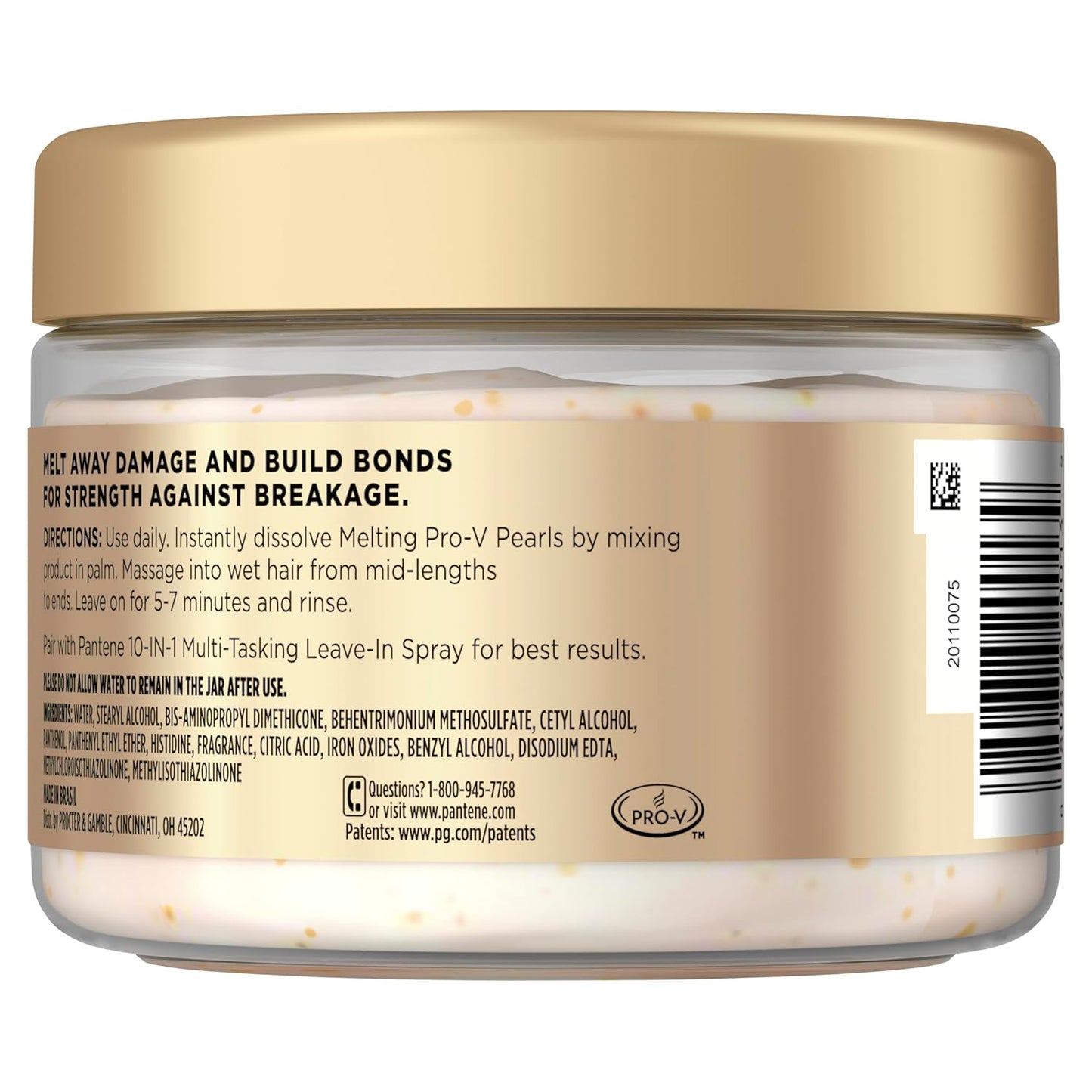 Pantene Miracle Rescue Hair Mask - Intensive Bond Repair with Pro-V Pearls | 10.1 fl oz for Dry Damaged Hair