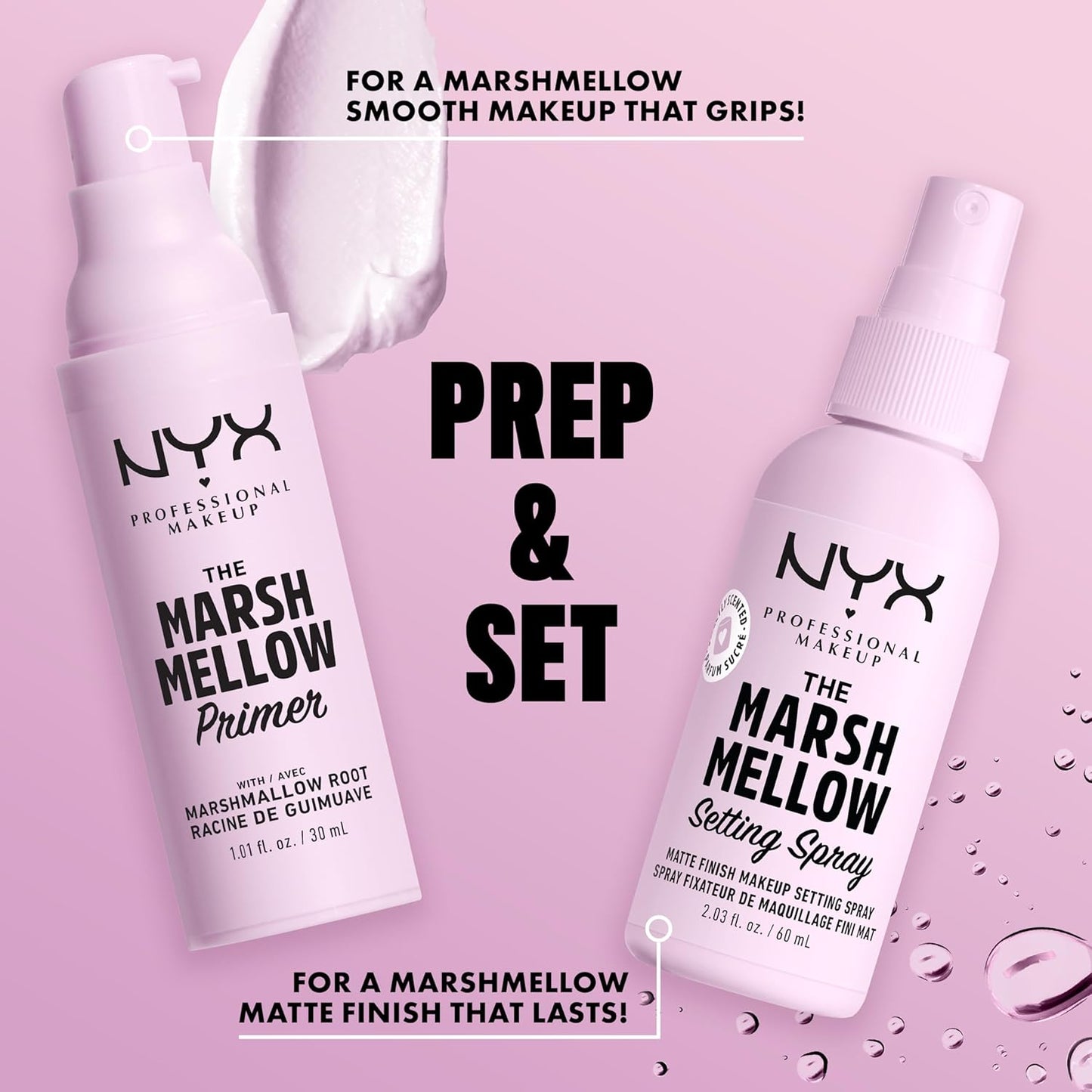 NYX Marshmellow Makeup Setting Spray | Long-Lasting Matte Mist for 16HR Wear, Vegan Formula
