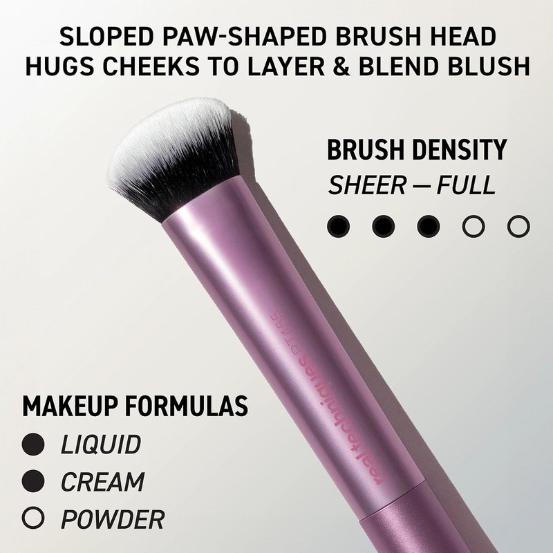Real Techniques Big Blends Brush Set - 6-Piece Makeup Brush & Puff Kit for Foundation, Concealer, Powder | Travel-Friendly, Vegan