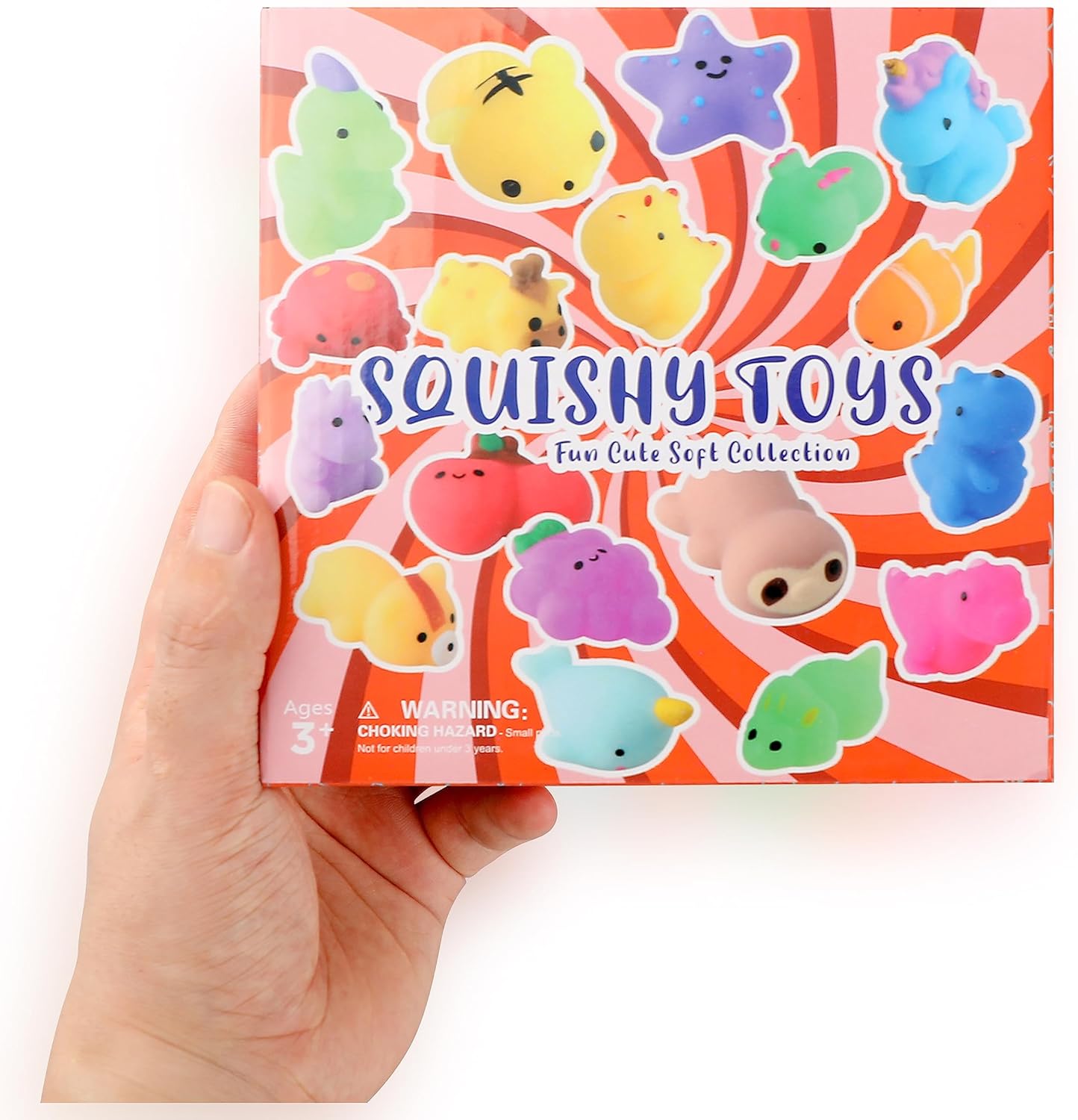 Mochi Squishy Toys - 28 Pack Kawaii Cat Slow Rising Animals | Perfect Party Favors & Stress Relievers