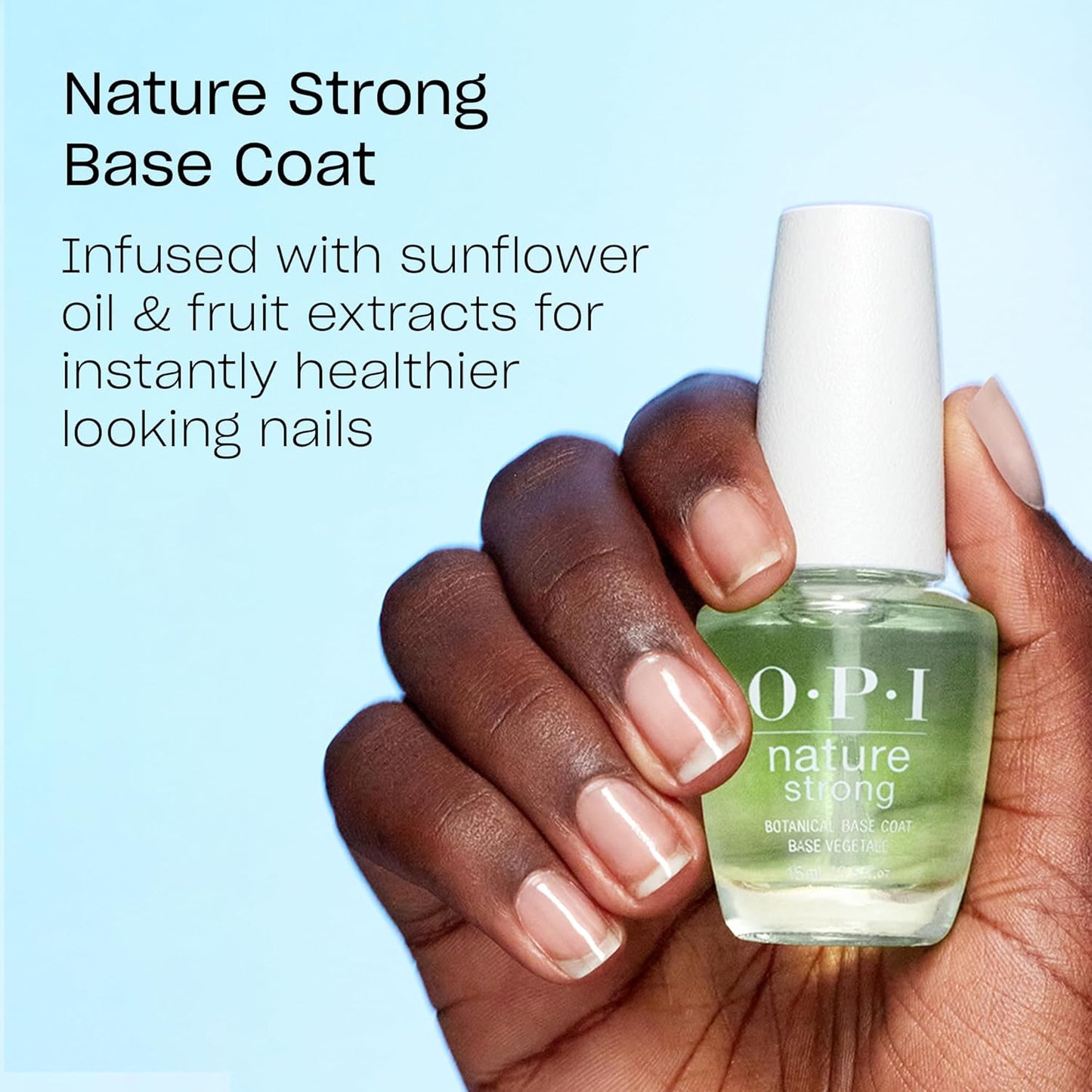 OPI Nature Strong 3-Step Nail Care System - Botanical Base Coat, Top Coat & Colorful Polishes | Eco-Friendly & Vegan Options