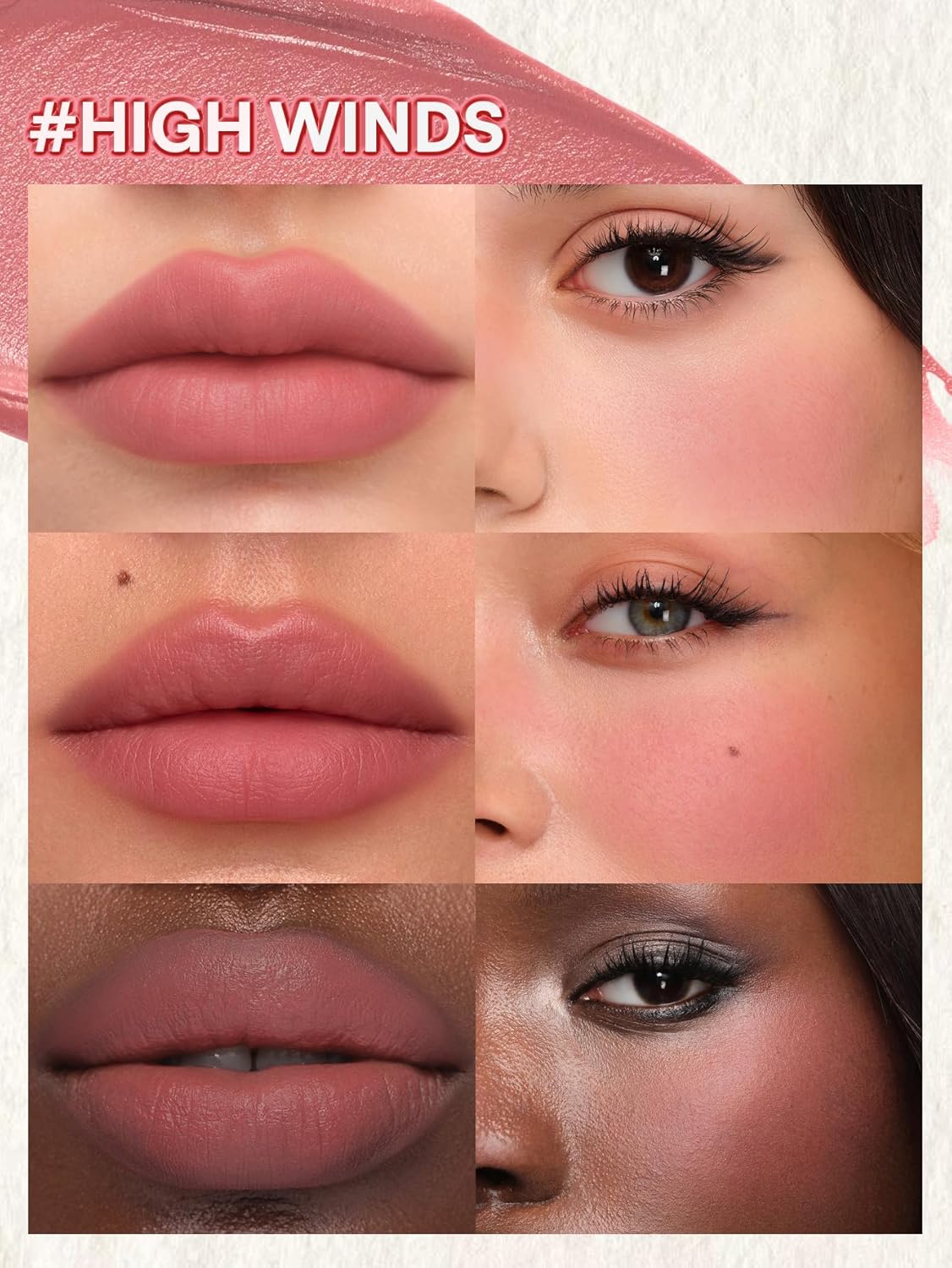Air Plush Lip & Cheek Cream - Long-Lasting Multi-Use Blush & Lip Stain | 025 High Winds