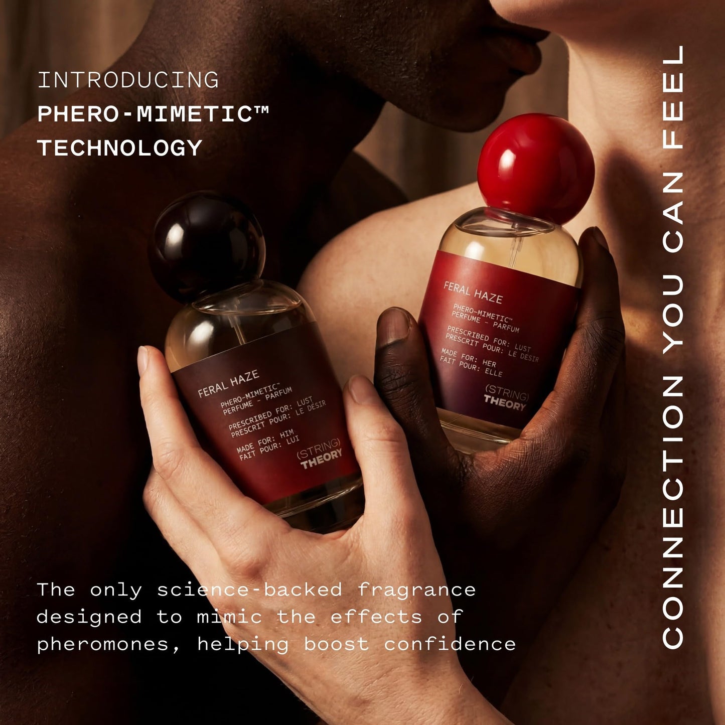 STRING THEORY Men's Pheromone Cologne - Spicy + Smoky Vanilla, Citrus, Dark Rum, Woody Musk - 15% Eau De Parfum Fragrance - Vanilla, Rum, Oakwood & Musk - Pheromone Phero-Mimetic Men's Cologne Spray