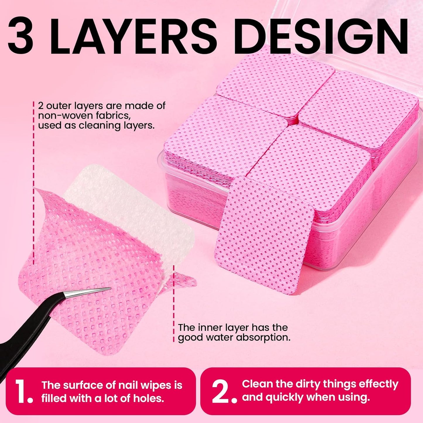 Nail Remover Kit - Complete Soak Off Tools Set with Clips, Wipes, Cuticle Nippers & Buffers | Gel Polish Remover