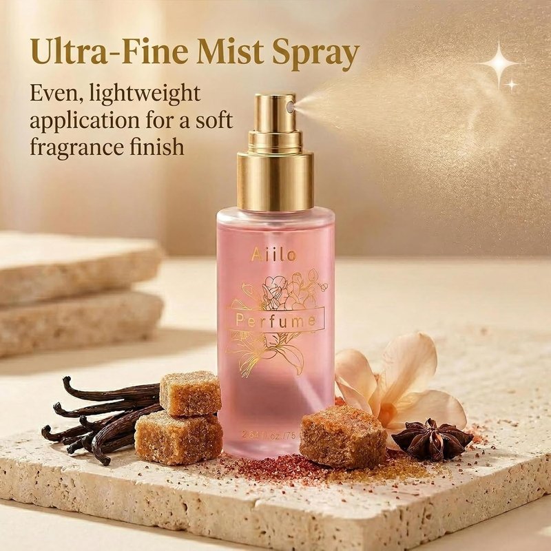Natural Hair Perfume for Women | Long-Lasting Fragrance - 75ml/2.54 fl oz (Warm Sugar)