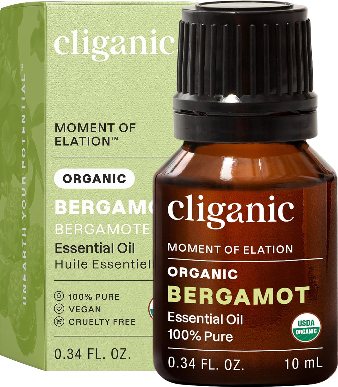Cliganic Organic Lavender Essential Oil - 100% Pure Aromatherapy Oil | Non-GMO, 15ml