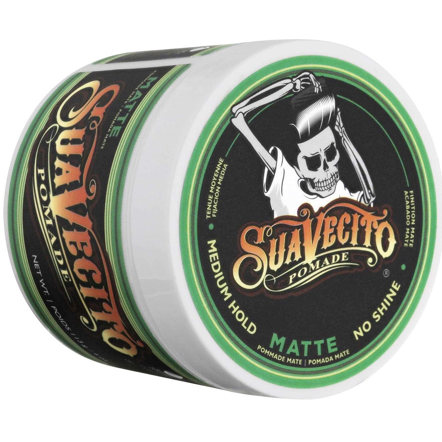 Suavecito Pomade - Matte Hair Paste For Men | Medium Hold, Shine-Free, 4 oz, 2 Pack