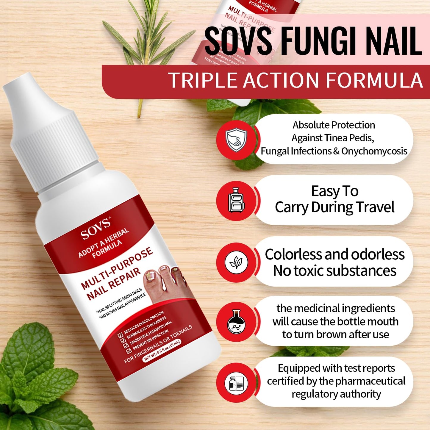 Fungi Nail Toenail Treatment - Gentle Formula for Healthy Nails | 1 Piece