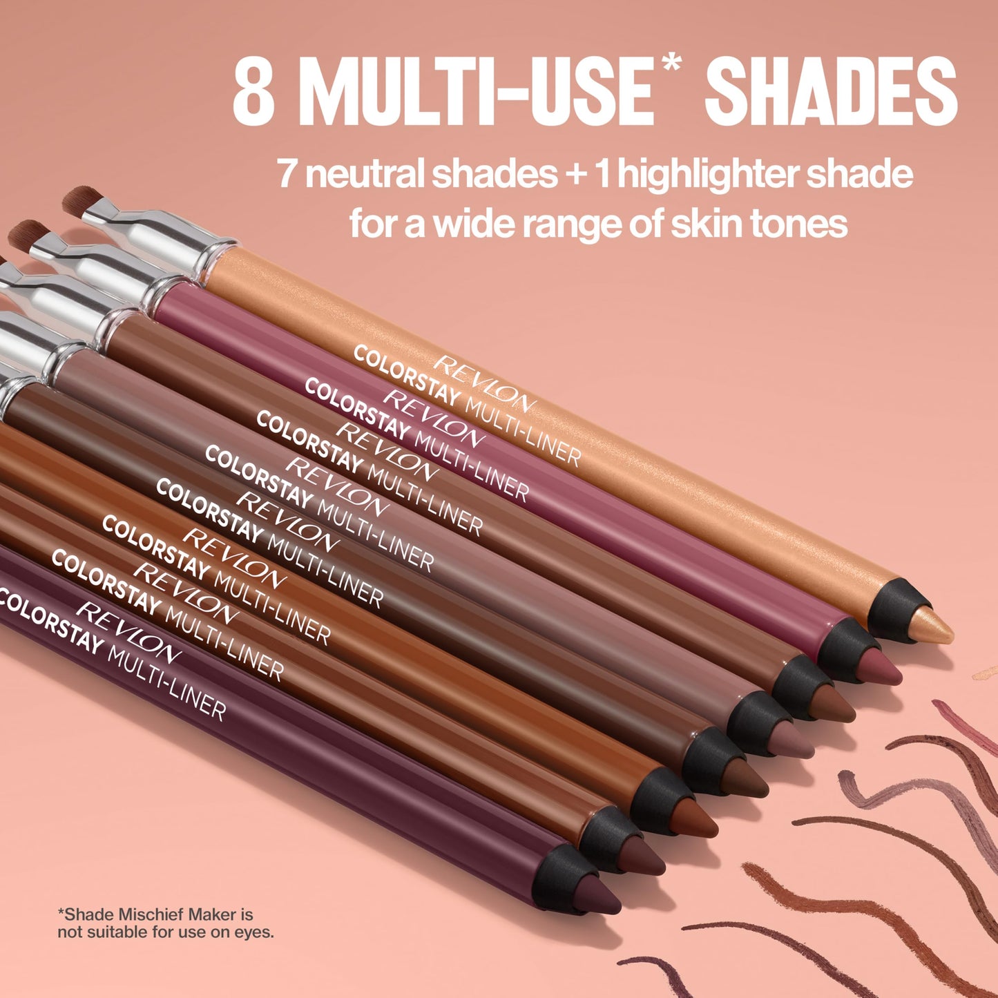 Revlon ColorStay Multi-Liner, Creamy Formula, Multiuse For Lips, Eyes & Face, Precision Brush for Easy Blending, 005 Off Roading