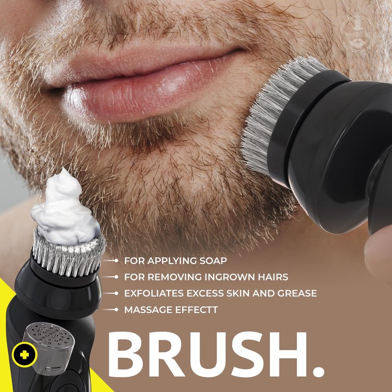 MANECODE® Electric Razor for Men - Shaver with Floating 8 Contouring Technology® and IQ Cleaning Sensor® (Charging Station)