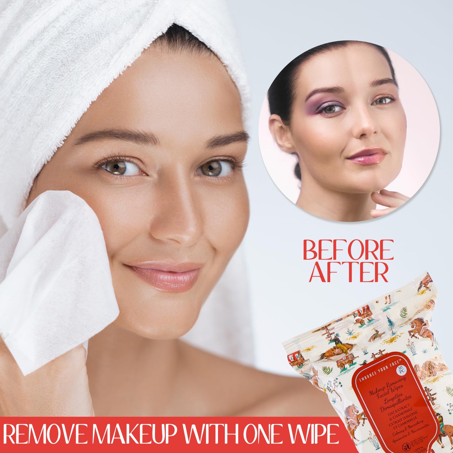 120pc Makeup Remover Wipes Variety Pack - 4-Pack All Skin Types