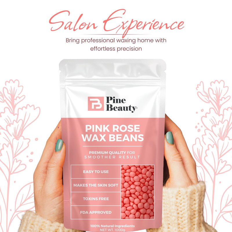 Hard Wax Beads for Hair Removal 2.2lb - Big Bag Beans Melts for Sensitive Skin,10 Extra Brazilian Waxing Beads Spatula Applicator for Face, Bikini Area, Facial Wax, Bikini Wax, Hair Removal