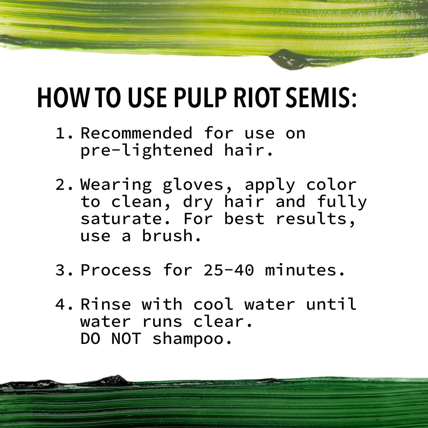 Pulp Riot Semi Permanent Hair Color Absinthe – Mid-Level Emerald Green with Blue Undertones, Long-Lasting Vibrancy, Anti-Overworking Formula, Vegan, Conditioner-Based, 4oz Tube