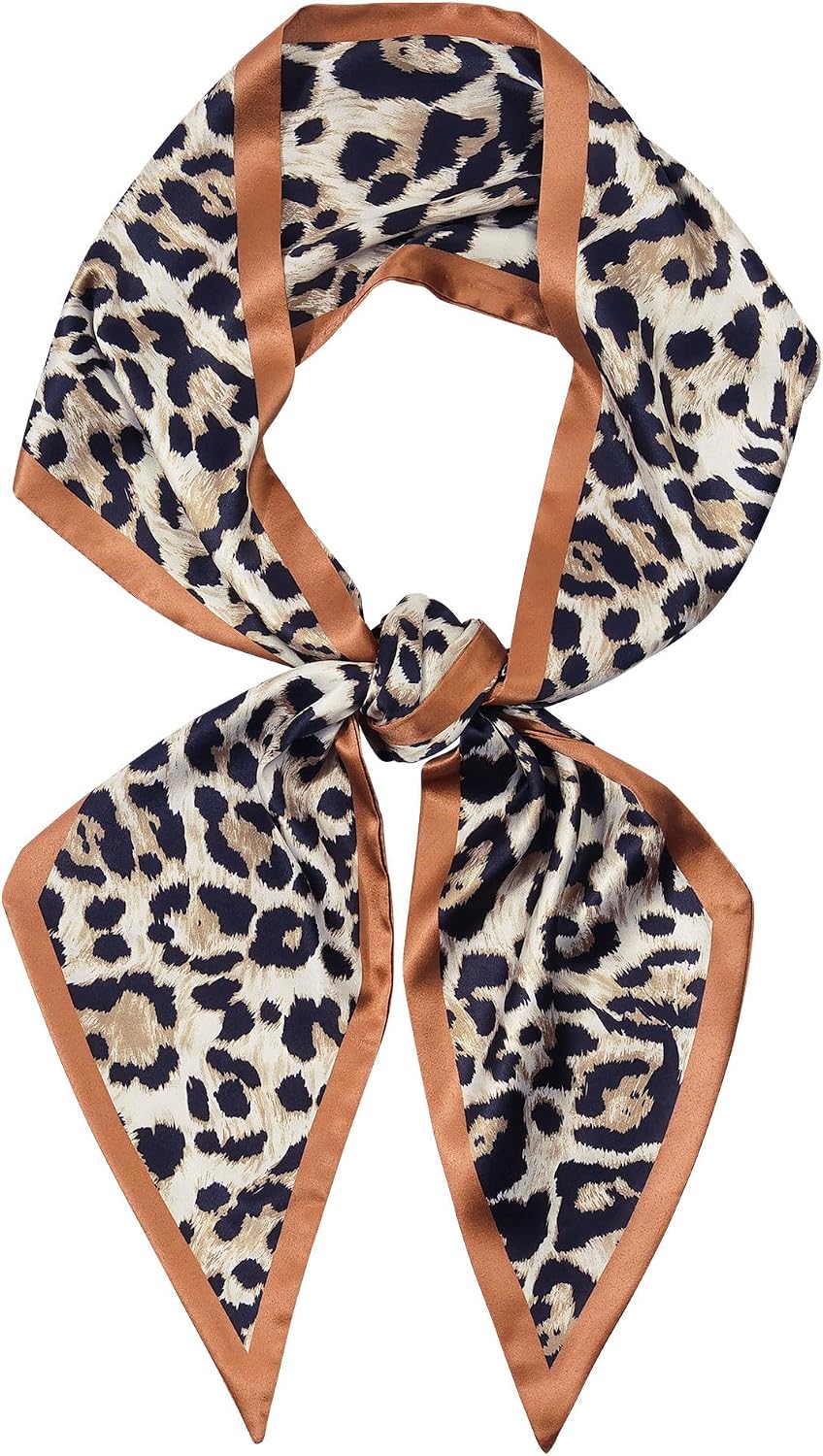 Cherry Head Scarf for Women - Long Thin Satin Hair & Neck Wrap | Fashion Accessory