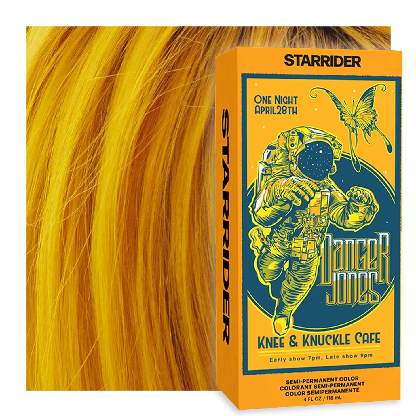 Adrenaline Neon Green Semi-Permanent Hair Color - Vibrant, Long-Lasting Formula