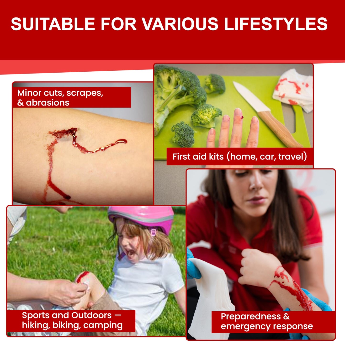 Responder First Aid Powder- FDA Cleared for Wound Care,Plant-Based,Instantly Stops Bleeding for Cuts, Scrapes and Survival Equipment