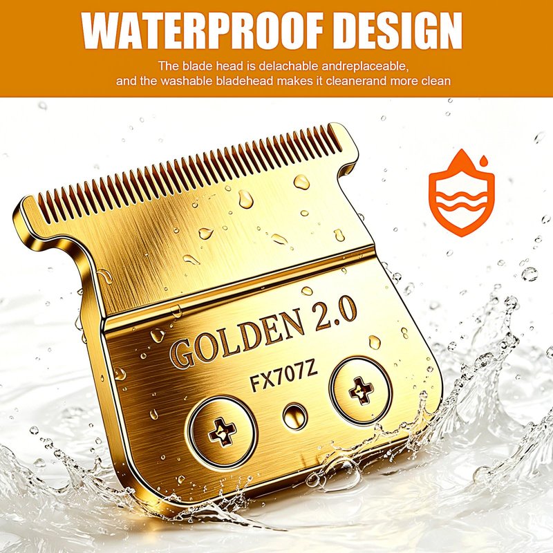 Replacement Blade for BaByliss PRO Hair Trimmers (FX787, FX799) and LoPROFX Trimmers (FX726, FX729) (Gold/2PCS)