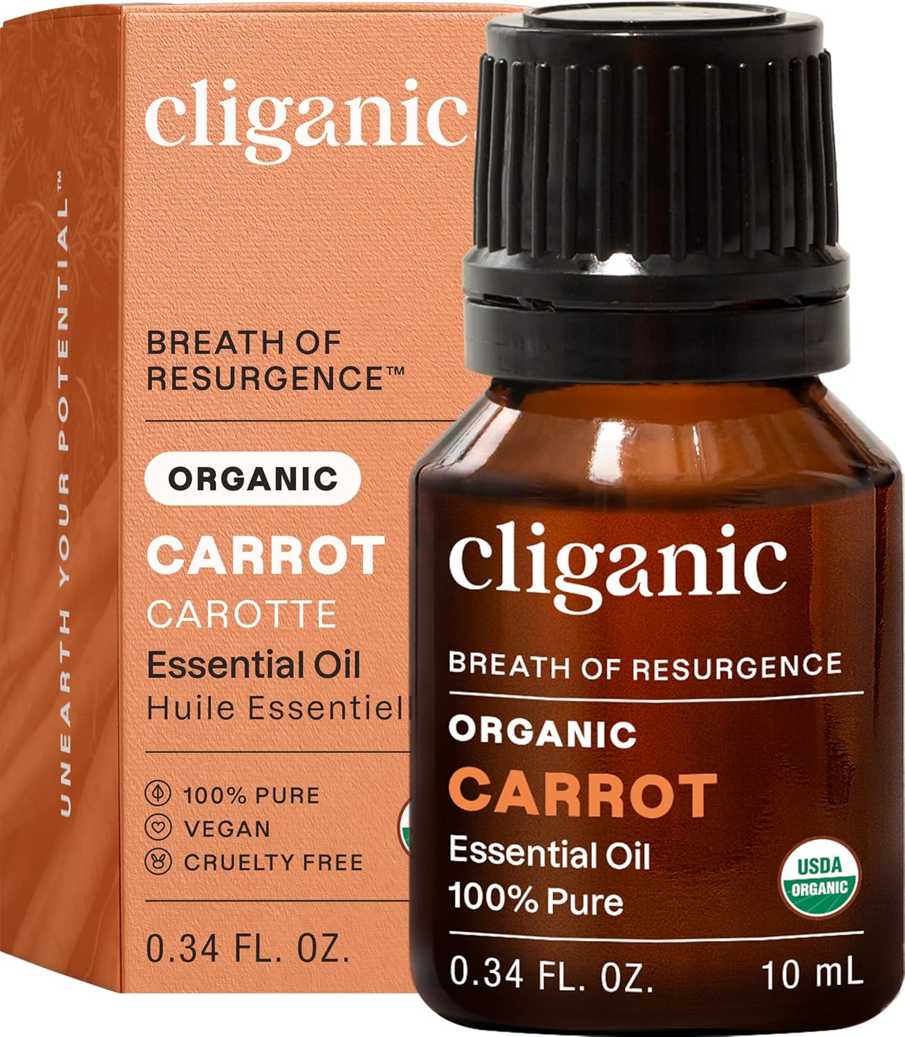 Cliganic Organic Lavender Essential Oil - 100% Pure Aromatherapy Oil | Non-GMO, 15ml