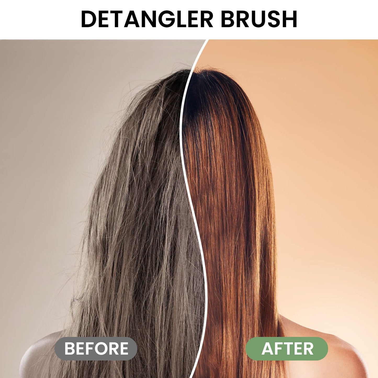 Biofriendly Mini Detangling Hair Brush for Wet & Dry Hair, Compact & Lightweight for On-the-Go Use, Gentle Flexible Bristles for Smooth Detangling, Heart-Shaped Design, Lilac Veil