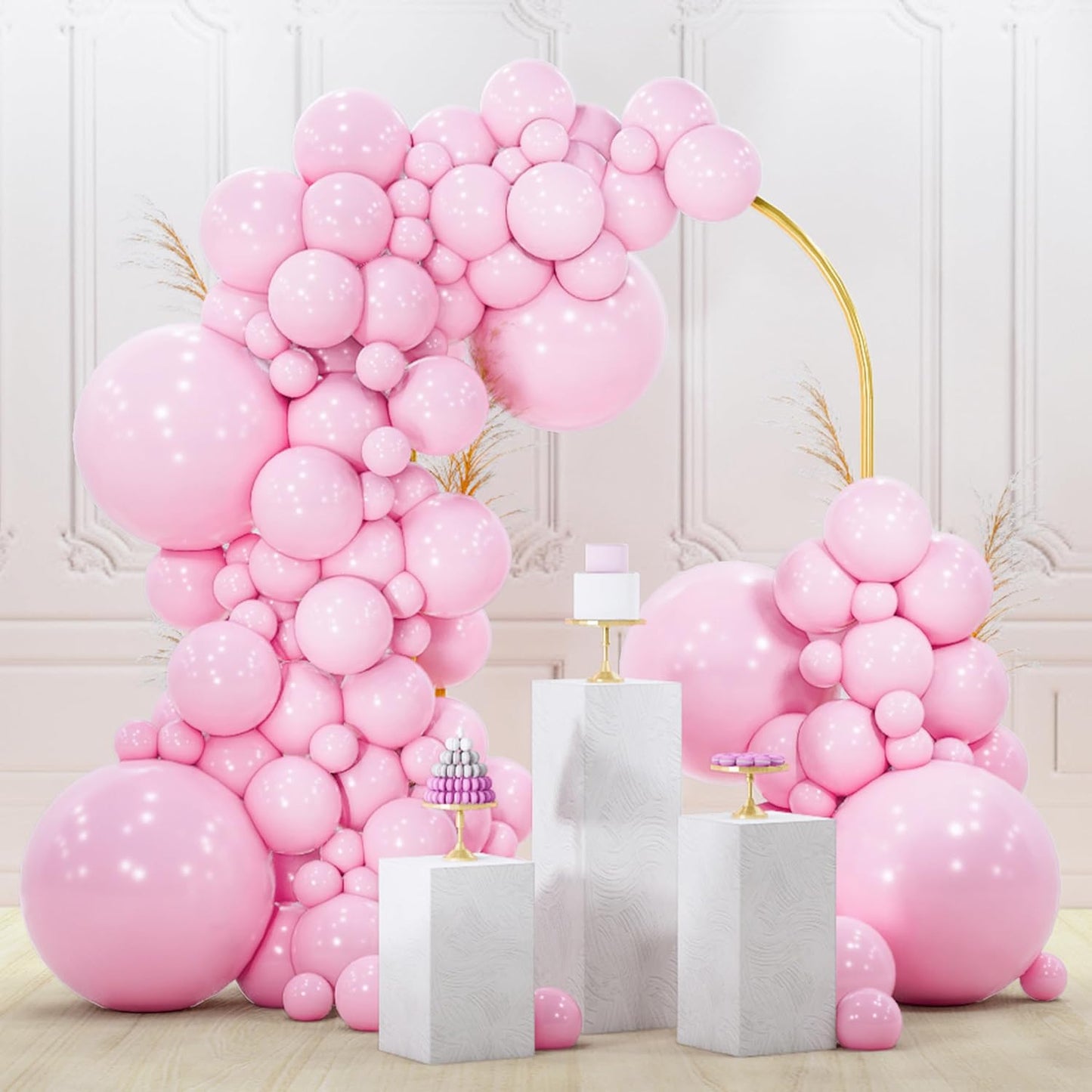 Black Balloon Arch Kit - 140 Pcs in 5-18 Inch Sizes for Baby Showers, Birthdays & Anniversaries | Elegant Black Decor