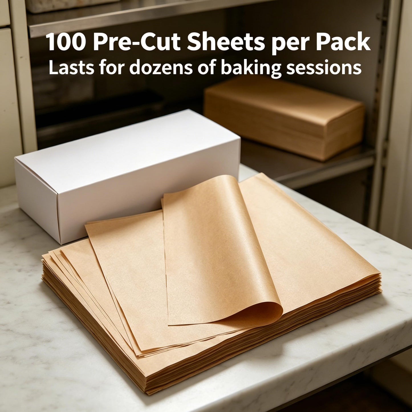 100 Parchment Paper Sheets 8x6in, Precut Baking Paper for Air Fryer Oven, Heat-Resistant Liners – Kitchen Baking Supplies