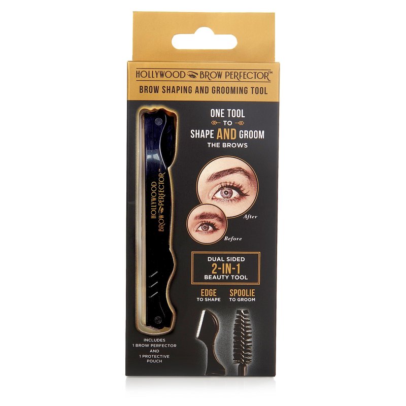 Hollywood Browzer Brow Perfector - Eyebrow Razor For Women and Men - Travel Size Brow Shaping Tool - Eyebrow Grooming Kit - 1 pc