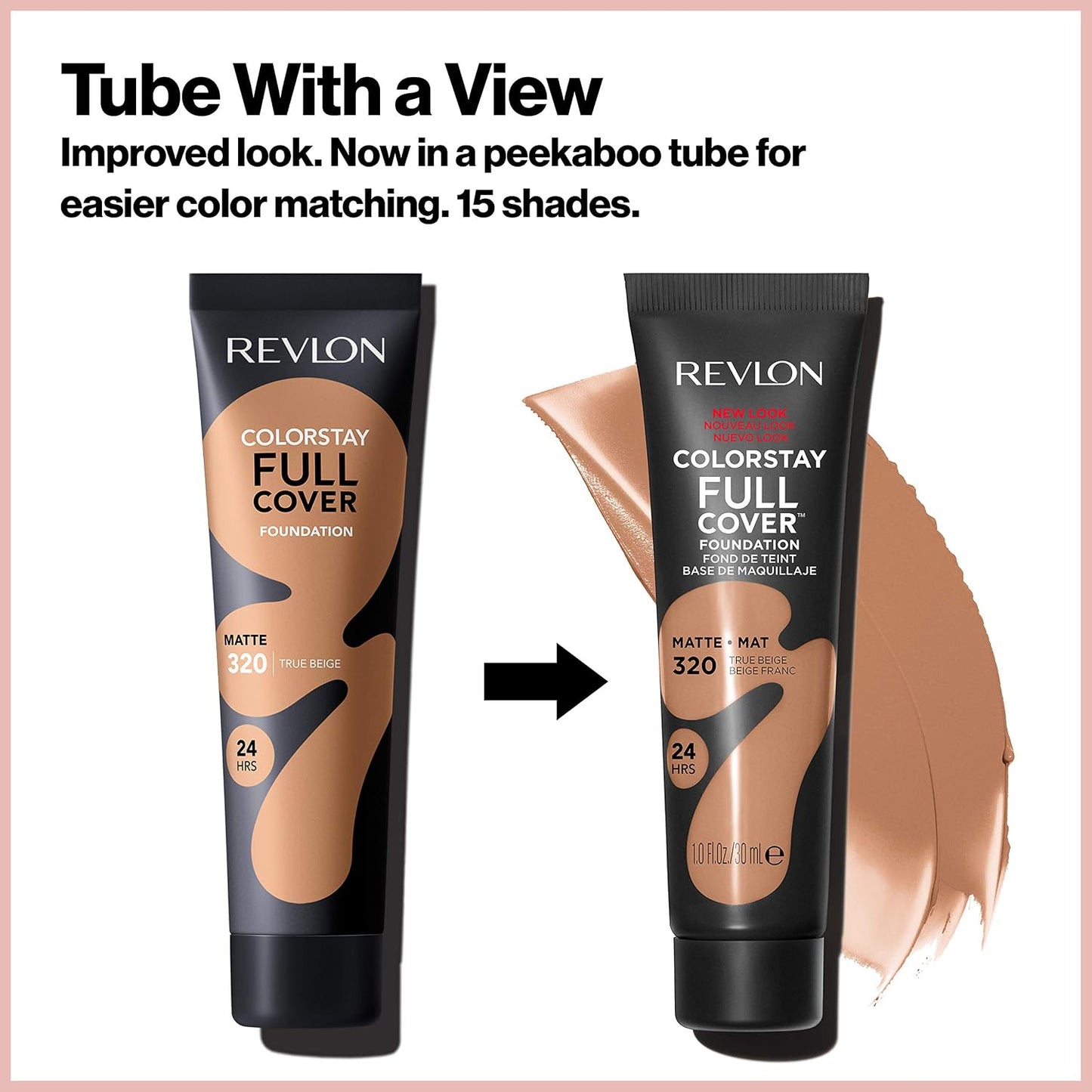 Revlon ColorStay Full Cover Matte Foundation - Heat & Sweat Resistant, Almond (405), 1.0 oz