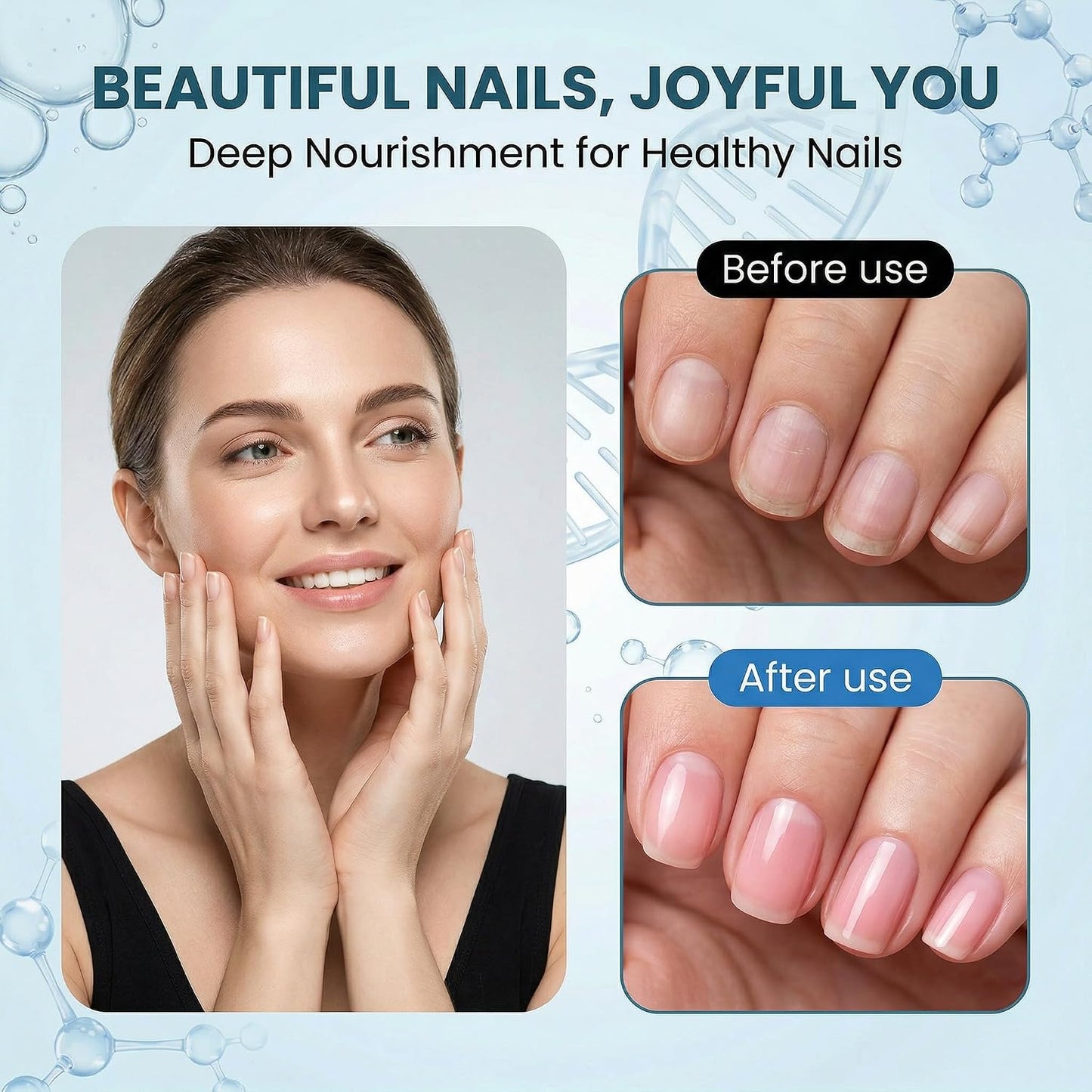Nail Care Treatment - Keratin Amino Acid Formula for Strengthening & Hydration | 2PCS (0.54 Fl Oz)
