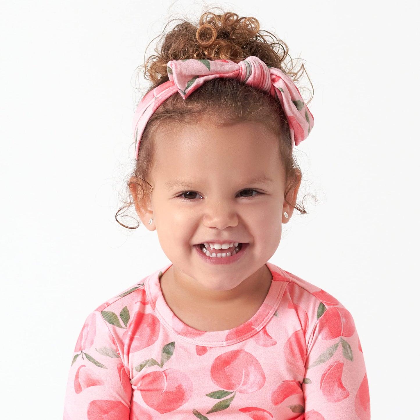 Gerber Baby Girls Buttery Soft Headband with Bow with Viscose Made from Eucalyptus, Just Peachy, One Size