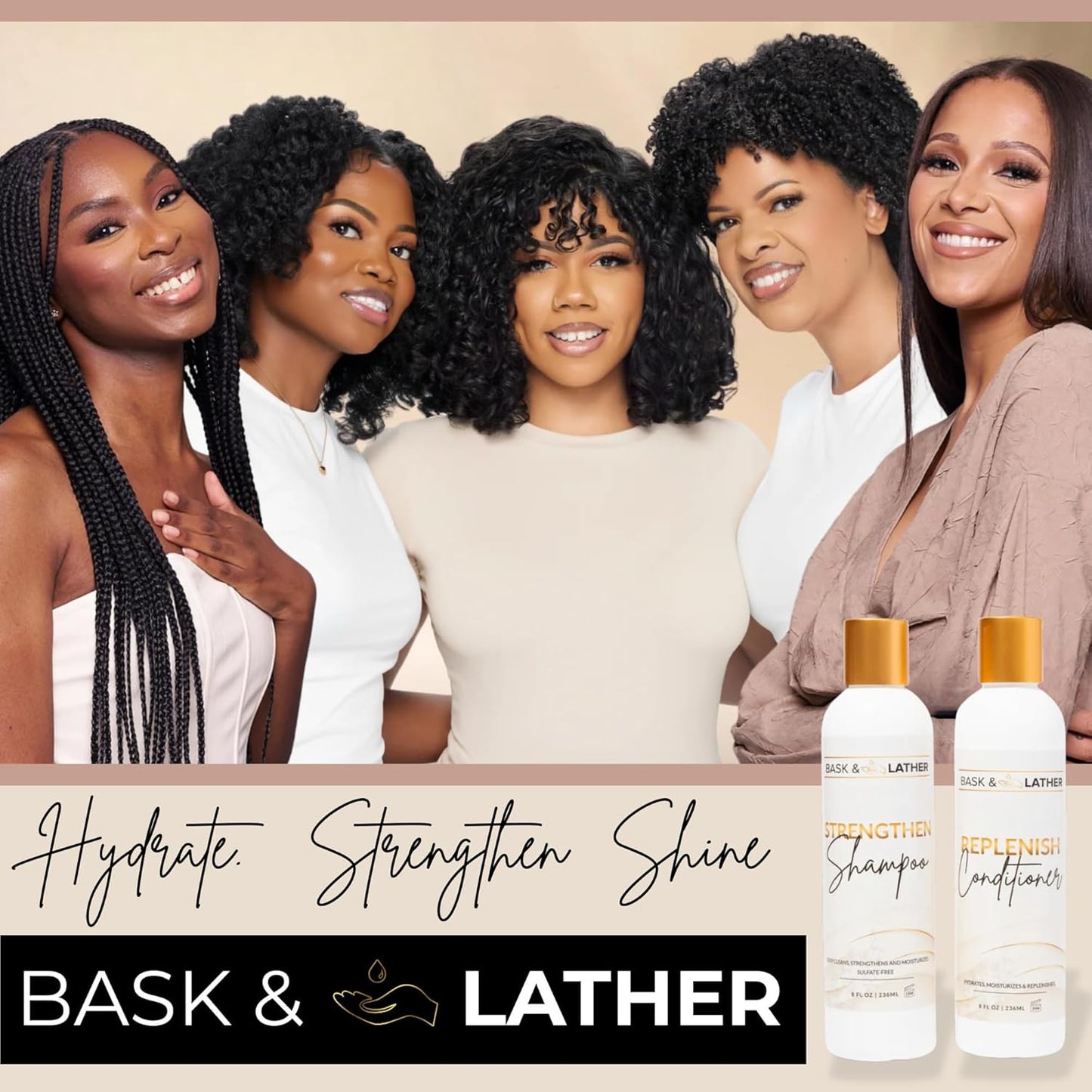Replenish Conditioner - Deep Hydrating Natural Formula for Elasticity & Detangling | Silicone-Free, 8 oz
