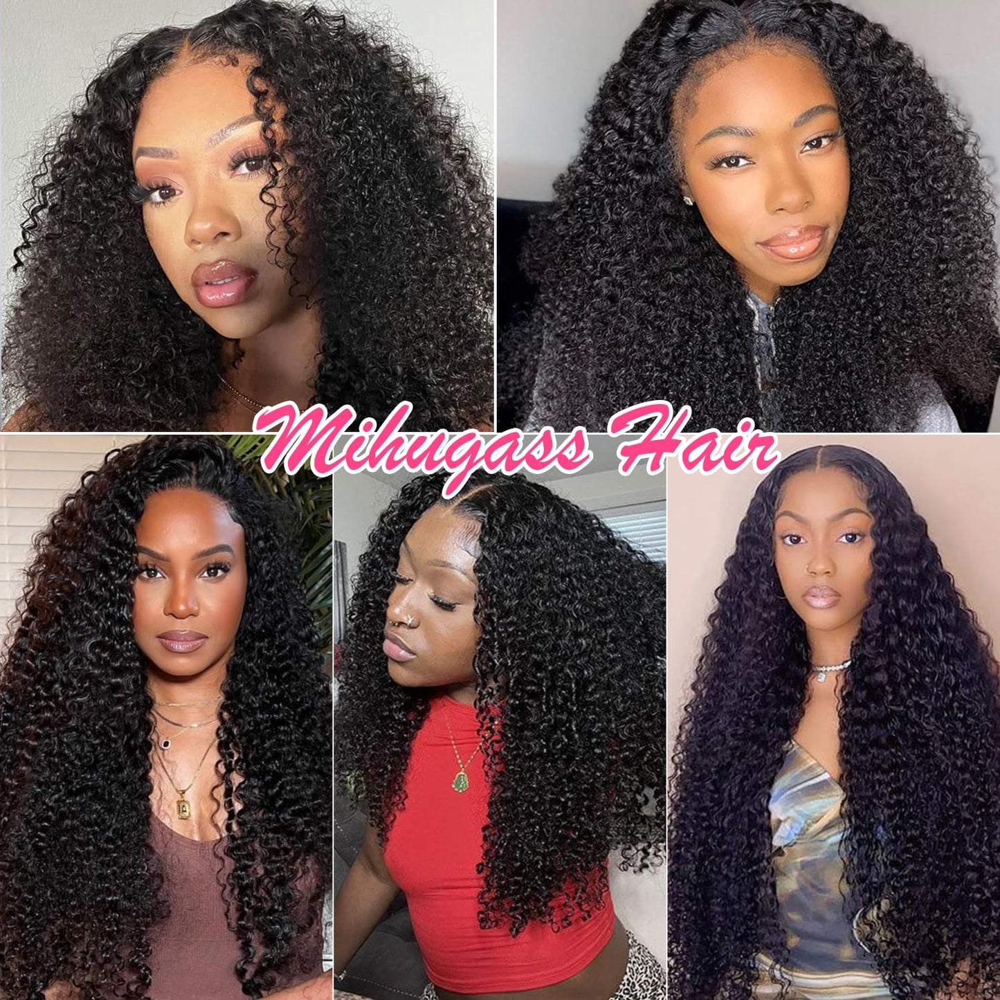 Mihugass Curly Clip In Hair Extensions Human Hair 3C 4A Kinky Curly Clip Ins for Black Women Natural Blend Soft Full Volume Real Human Hair for Daily Wear 18 Inch 8Pcs 120 Grams/Pack