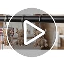 Highland Cow Shower Curtain Hooks - 12 Pack Rustic Bathroom Rings