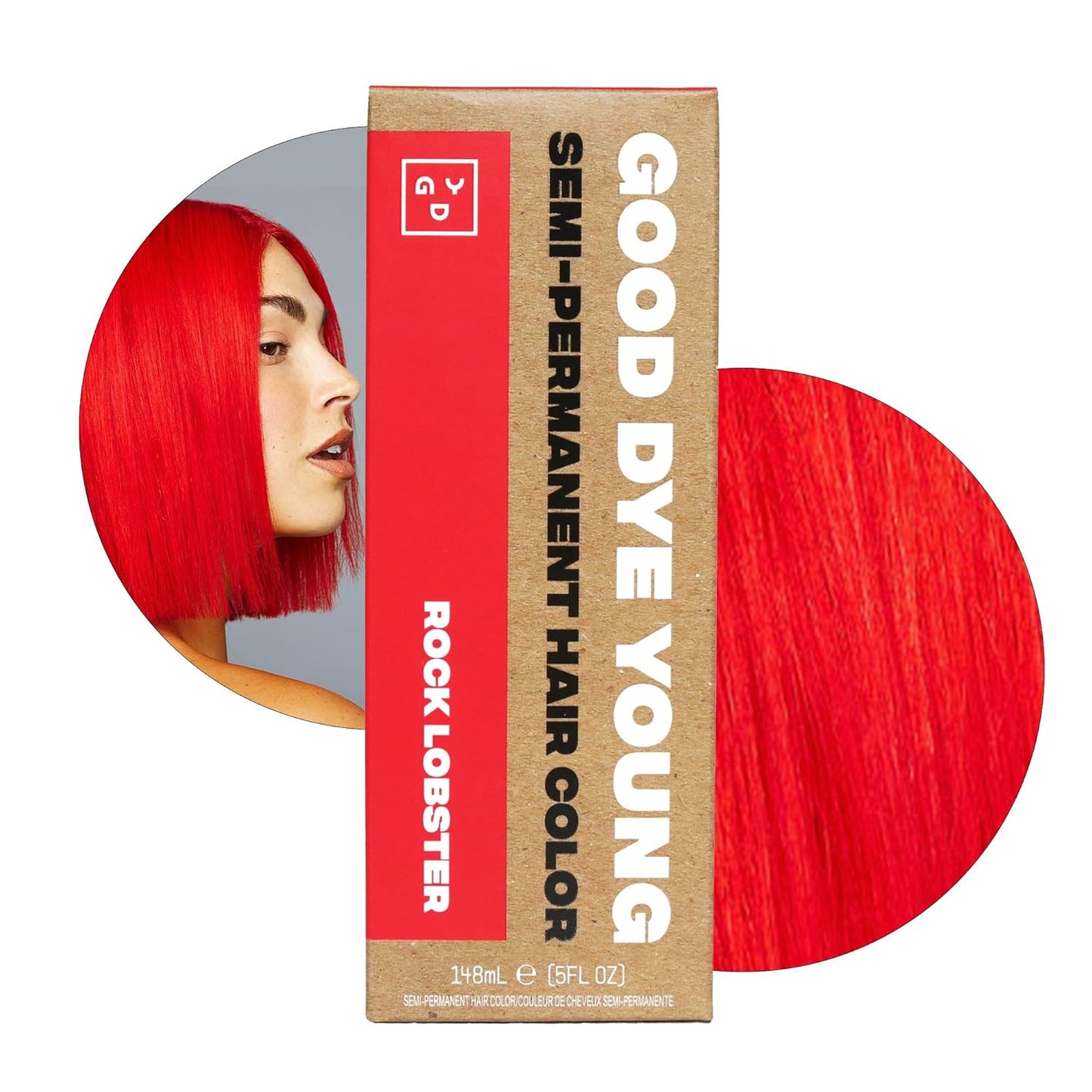 Good Dye Young Semi-Permanent Hair Color - Vegan Pink Hair Dye for Non-Damaging Color | 5 FL OZ, Lasts Up to 24 Washes