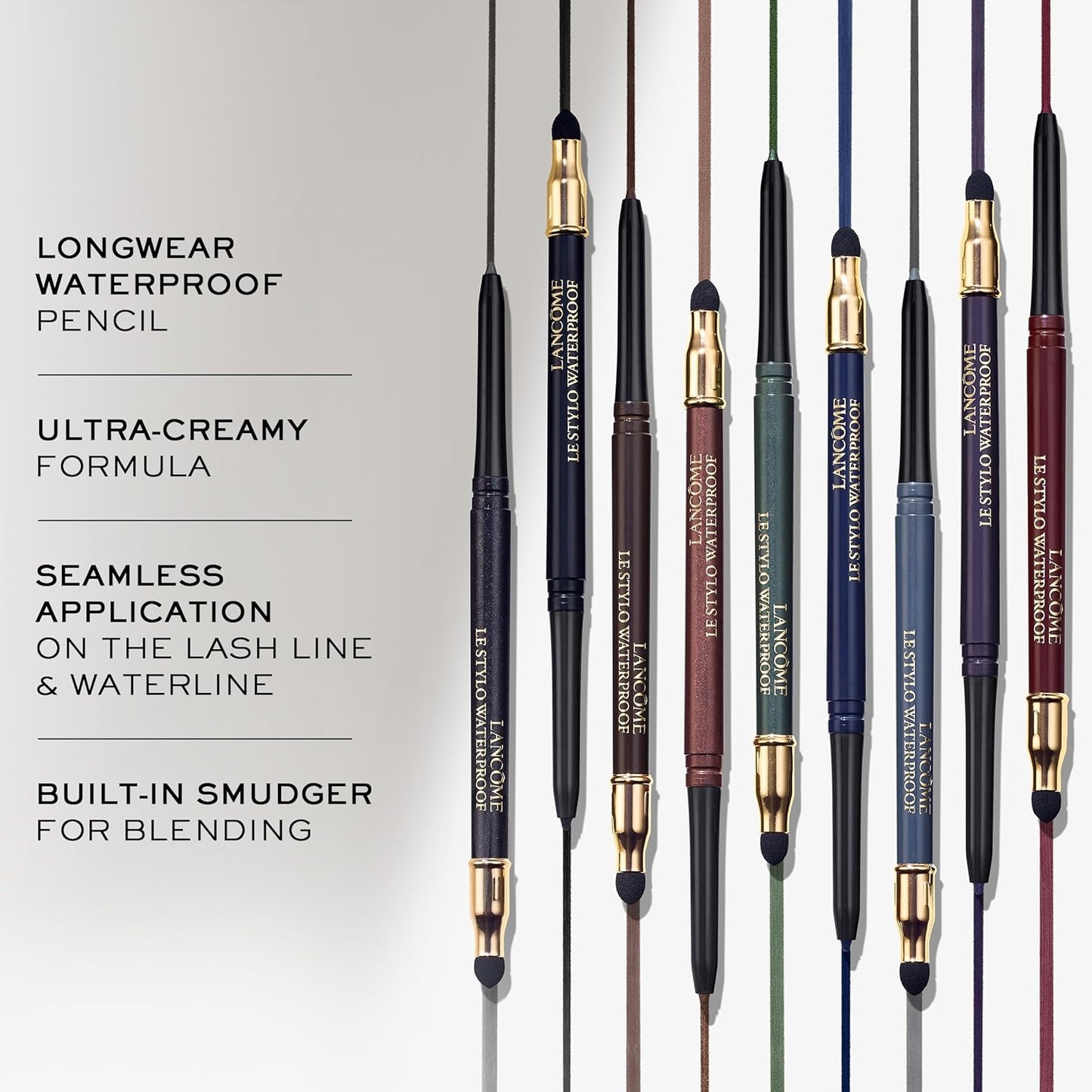 Lancôme Le Stylo Waterproof Eyeliner - Long-Lasting Formula for Bold Eyes | Smudge-Proof, Easy Application