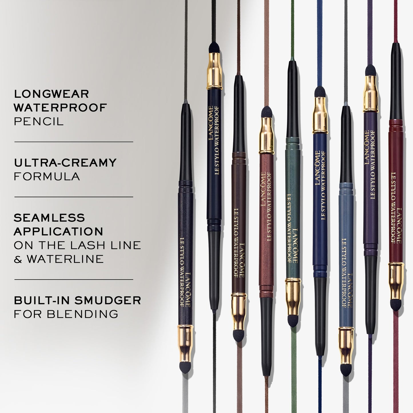 Lancôme Le Stylo Waterproof Eyeliner Pencil - Creamy & Highly Pigmented - Seamless Blending & Smudging - 06 Ivy
