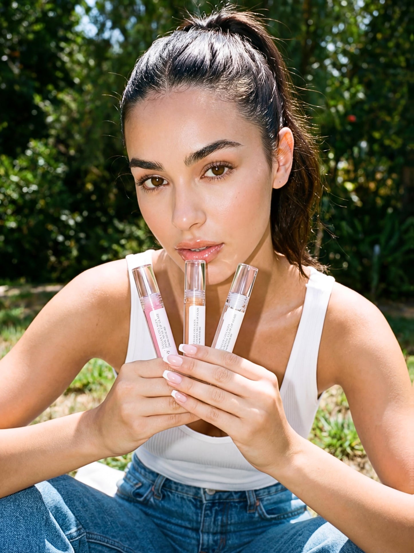 Passé Daisy Vegan Collagen Lip Glaze Balm, Pink Muse Lip Glaze, Full-Size Silky Sheer Lip Gloss For a Fuller Look, For Hydrating Shine, Sulfate Free, Paraben Free, Natural Oils
