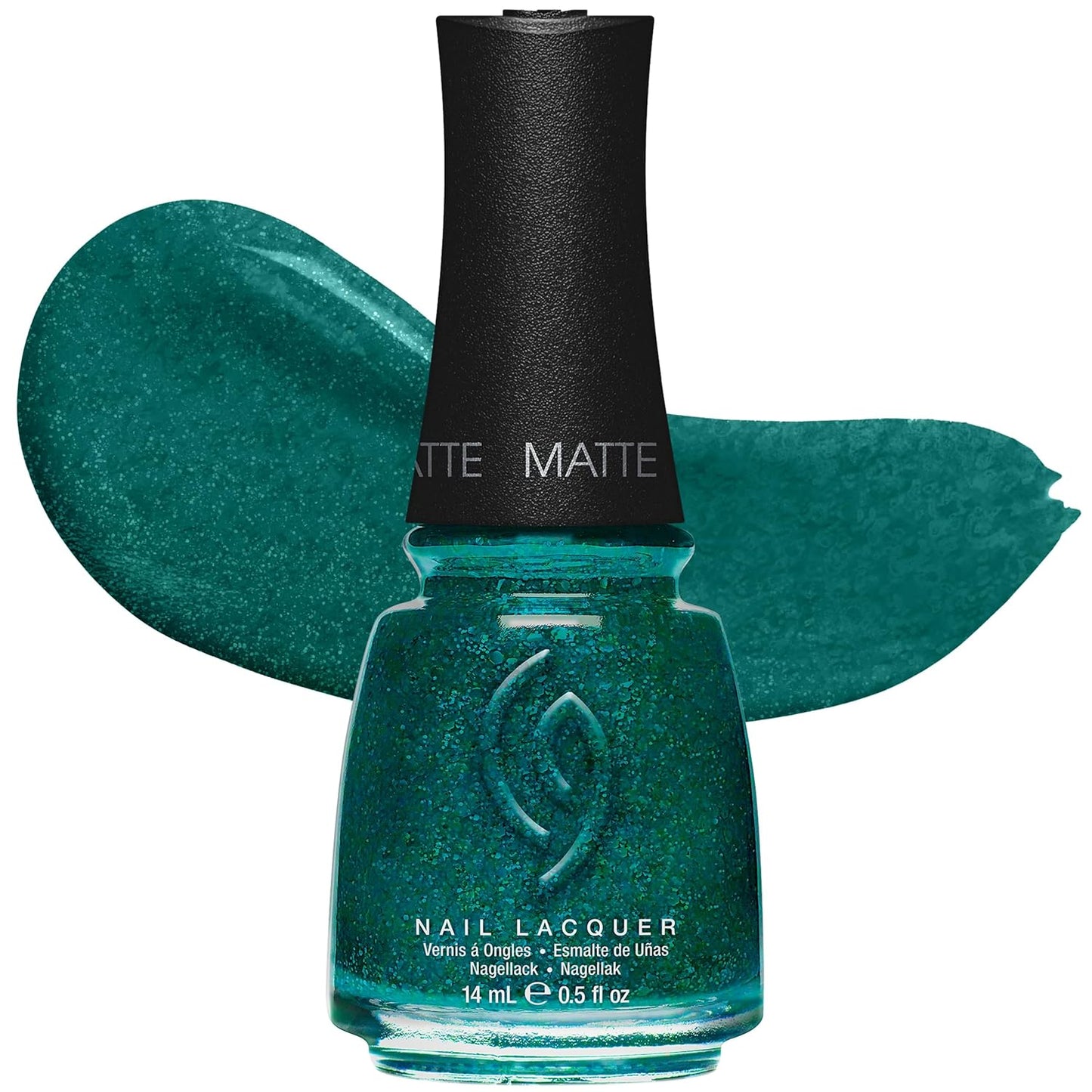 China Glaze Nail Lacquer - Moment in the Sunset Coral Pink Polish | Quick Dry, Chip Resistant, Shimmer Finish, 0.5 fl oz
