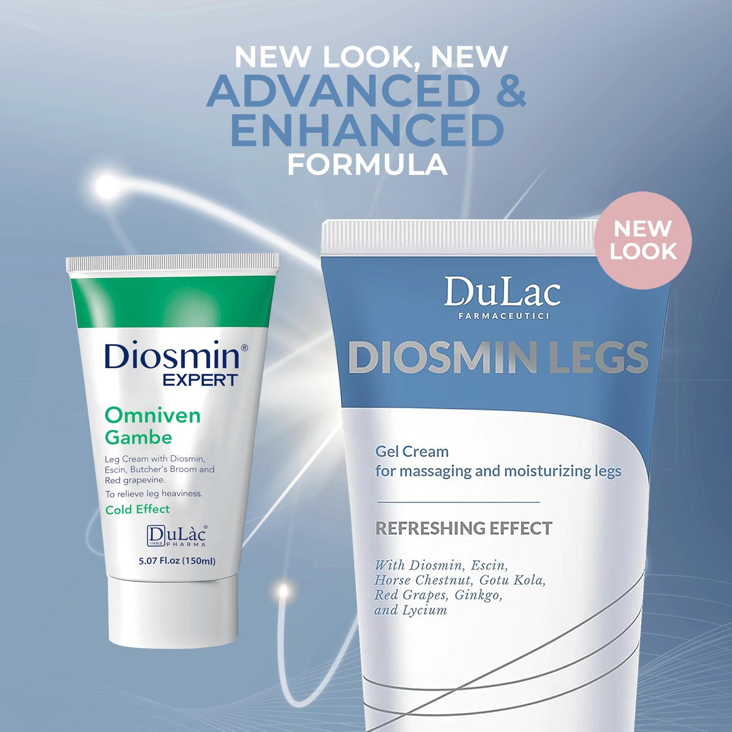 Dulac - Diosmin Legs, Refreshing Gel Cream for Daily Leg Care, 5.07 Fl Oz