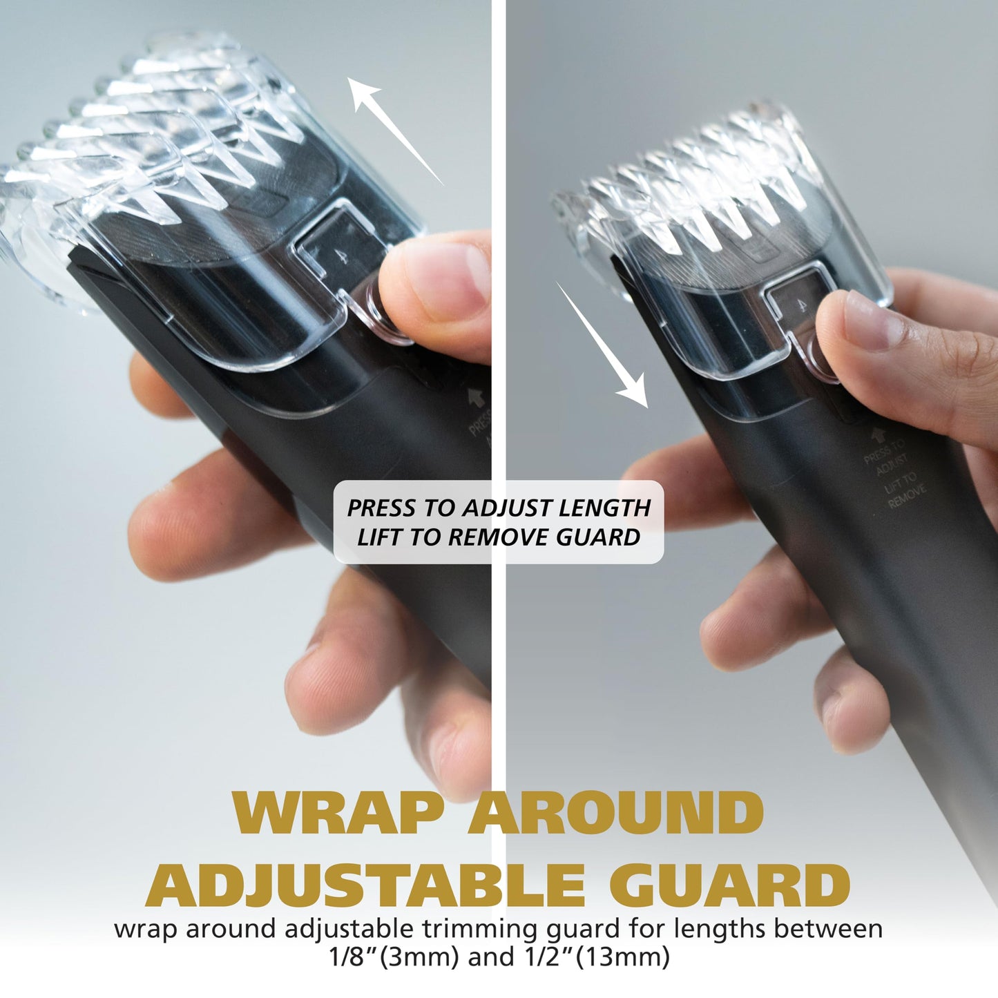 Wahl Manscaper Grizzly Rechargeable Groin & Body Hair Trimmer for Men – Extra Wide Stainless Steel Blade, Waterproof Wet/Dry Mens Body Shaver, 120-Minute Runtime, USB Charging – Model 3026572