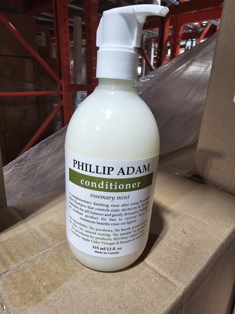 Phillip Adam Rosemary Mint Conditioner for All Hair Types - Hydrating and Plant Based - 12 Ounce
