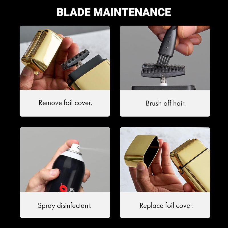 BaBylissPRO Baberology Double Foil Shaver FXFS2G GOLDFX Professional Electric Shaver
