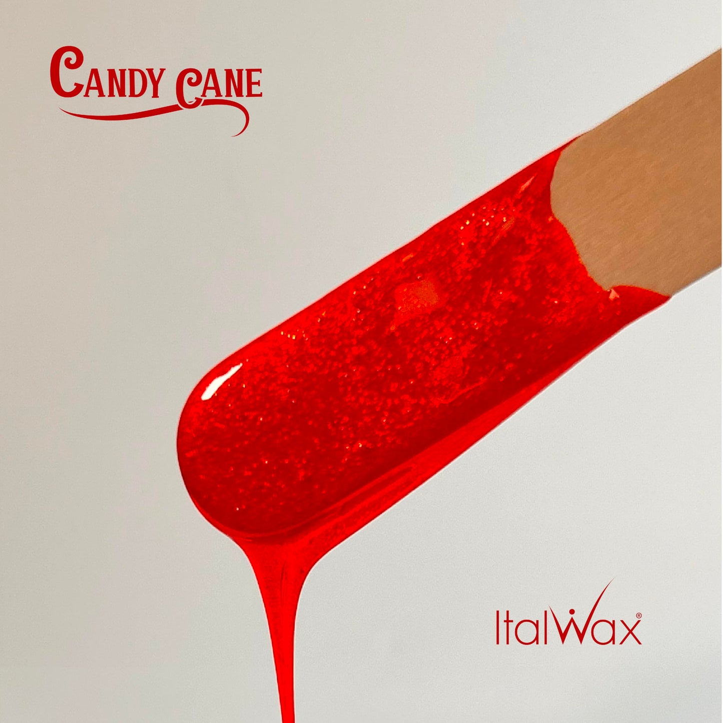 Italwax Candy Cane - 500g / 1.1 lb - Hard wax beads for hair removal - Peppermint Aroma - Synthetic formulation ideal for sensitive skins - Recommended for Bikini Area and Armpits