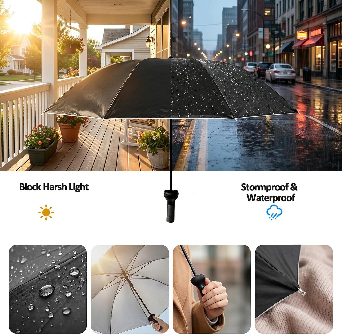 Wine Bottle Umbrella - Compact Windproof UV-Blocking Design | Waterproof & Lightweight Gift for Rain or Sun