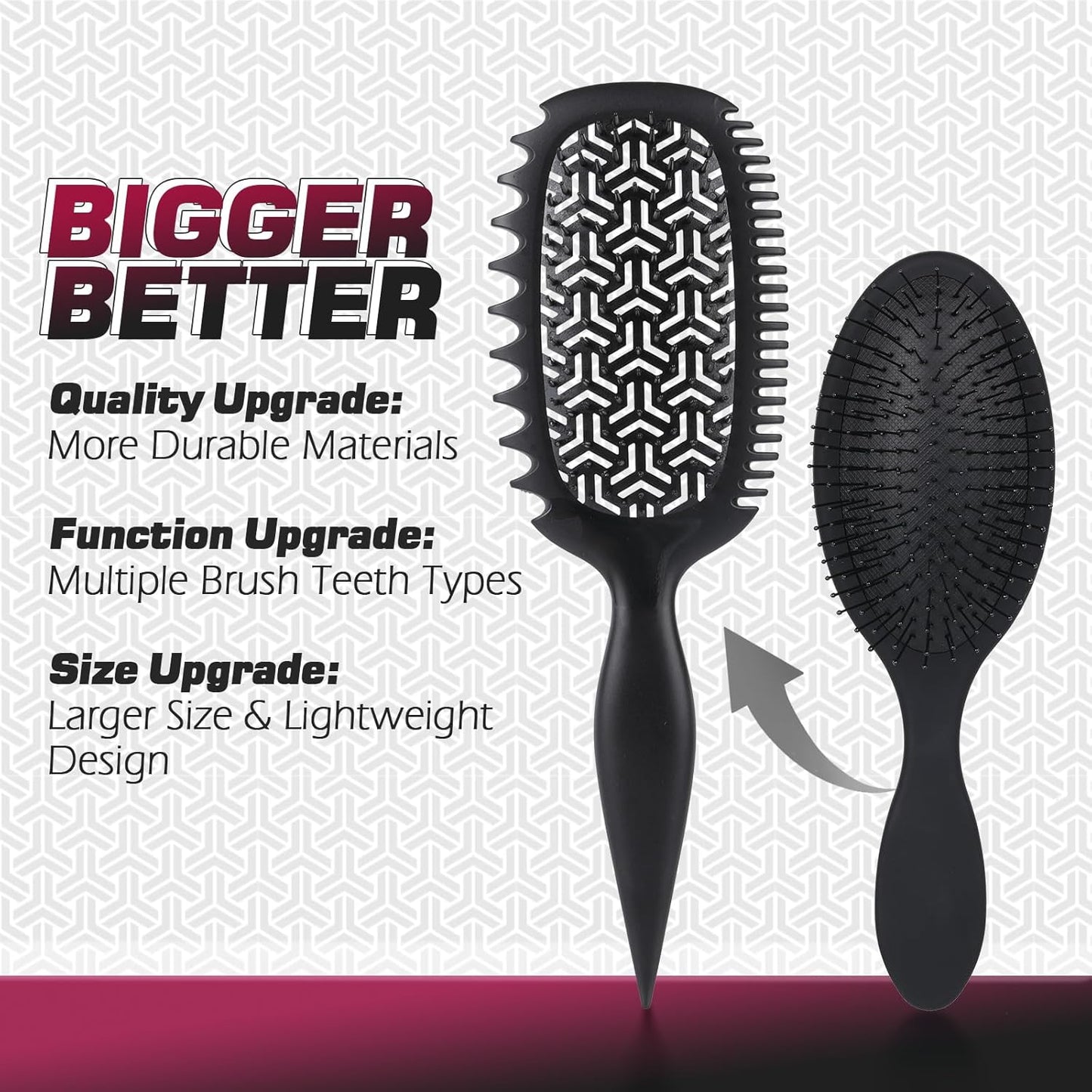 Curl Defining Hair Brush - Effortlessly Detangle & Style | Vented Design for Wet/Dry Hair