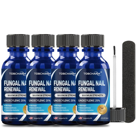 Toenail Fungus Treatment Extra Strength with 25% Undecylenic Acid & Tea Tree Oil - Antifungal Nail Treatment for Damaged Nails and Thick Toenails (2 Fl Oz)