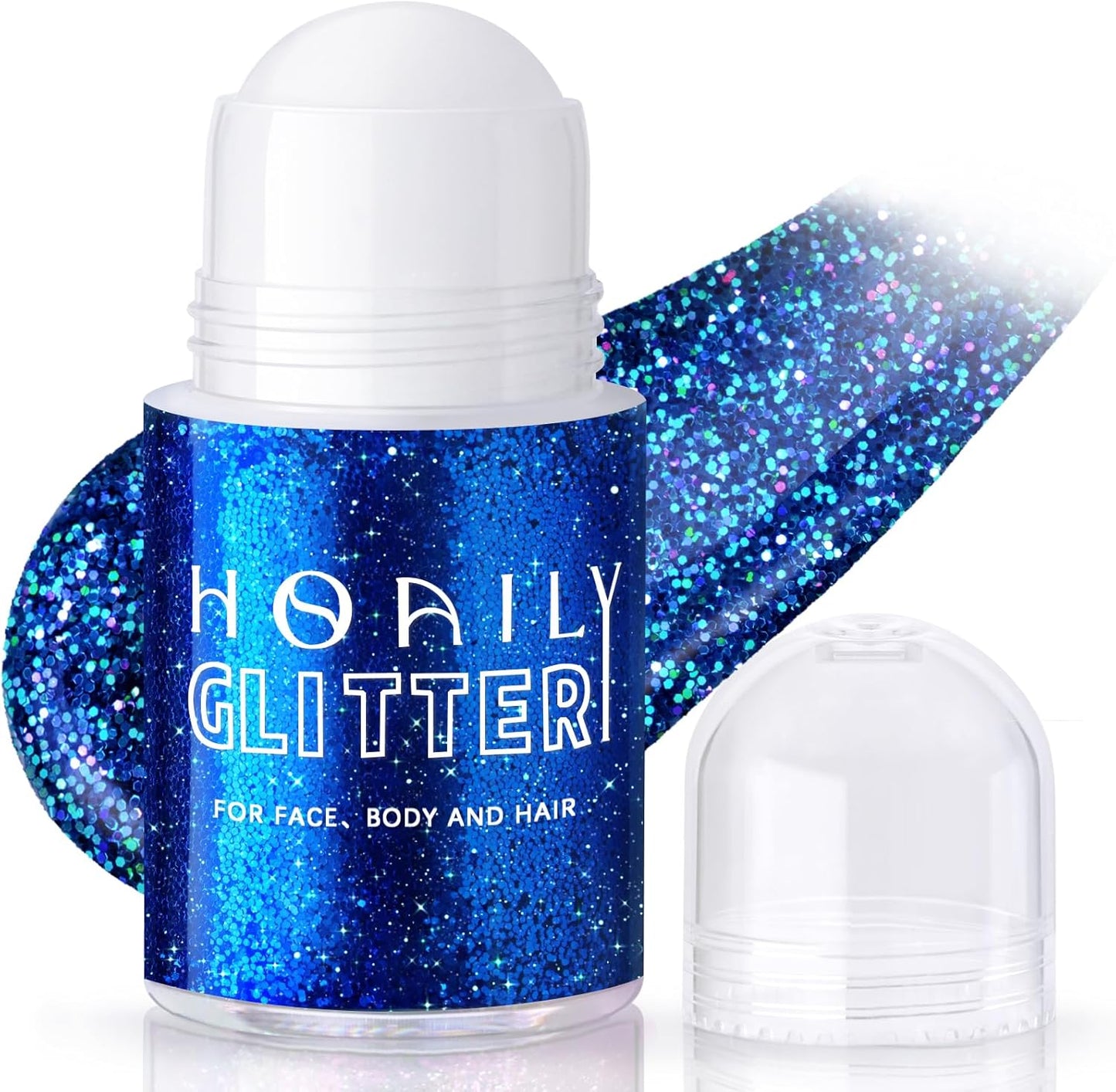 HOSAILY Holographic Body Glitter Gel - Color Changing Chameleon Effect | Sparkling Pink, Chunky Mermaid Sequins for Festivals