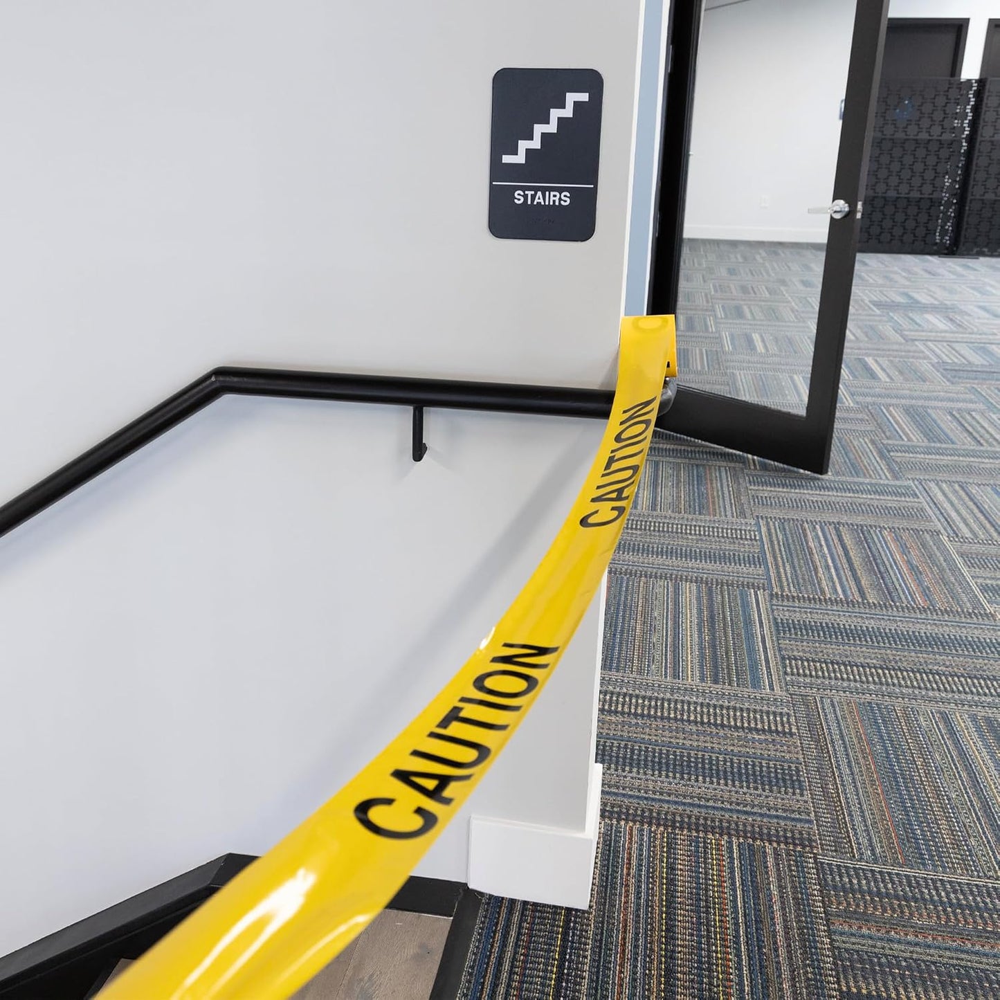 BAZIC Yellow Caution Barricade Tape - High-Visibility 3 in x 100 ft Hazard Warning