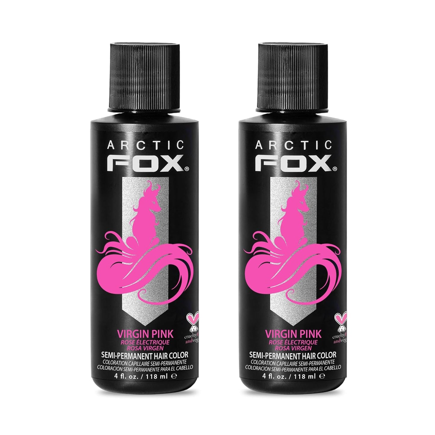 Arctic Fox Semi-Permanent Hair Dye - Vibrant Purple AF Color | Vegan, Ammonia-Free, 4 Fl Oz